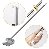Large Metal Chicken Poop Scooper, Detachable 20 to 63 inches Long Metal Handle, Stainless Steel Chicken Coop Cleaning Tool, Heavy-Duty Pooper Sifting Shovel for Chicken Coop Accessories