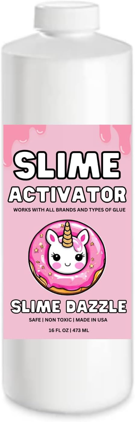 SlimeDazzle 16 fl oz ready to use slime activator solution bottle