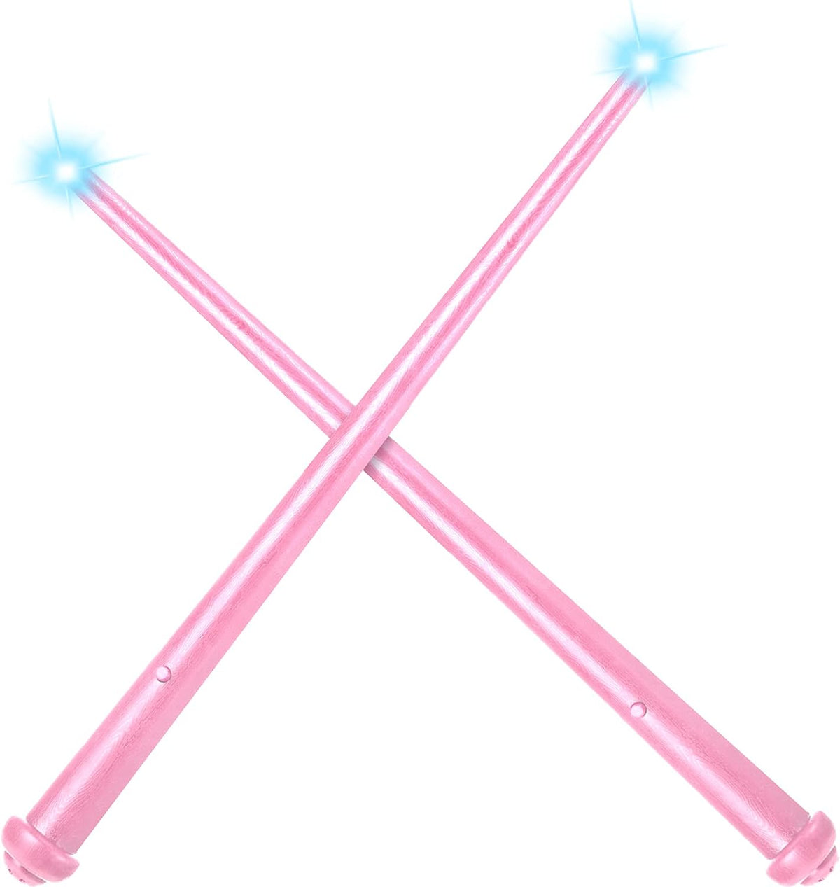 Gejoy 2 Pcs Magic Wand for Kid Light up with Sound - Pink