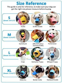 LUCKYPAW Soft Duck Silicone Dog Muzzle for Small Medium Dogs Poodle - L / Blue - image 3