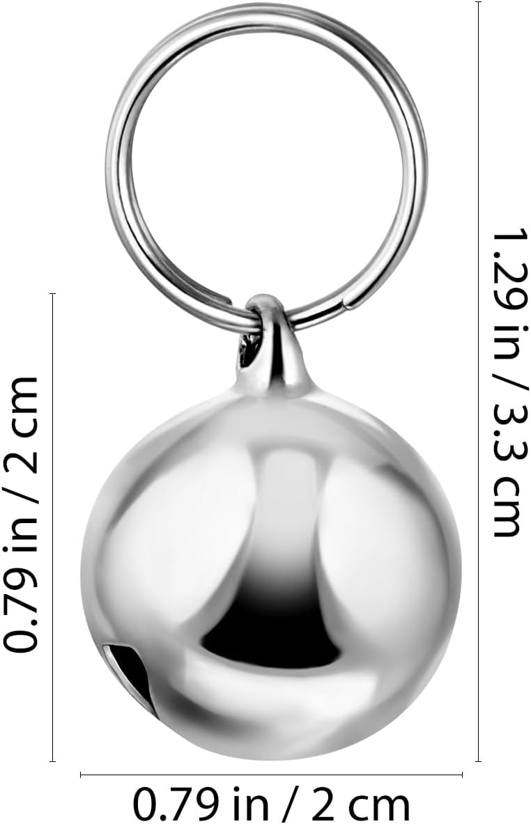 UKCOCO Dog Collar Bell : 6Pcs 16MM Metal Pet Collar Bells with Key - image 2
