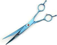 LILYS PET Professional PET Grooming scissors Kit,Coated Titanium,Sharp and Strong Stainless Steel Blade for Dogs Cats Hair Cutting,3 Pieces of Scissors with a Comb and a Case (7.5 inches, Blue)