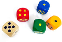 SmartDealsPro Set of 5 Random Color Large 1/5" Round Edge Wooden - 5 Colors 5 Pieces - image 4