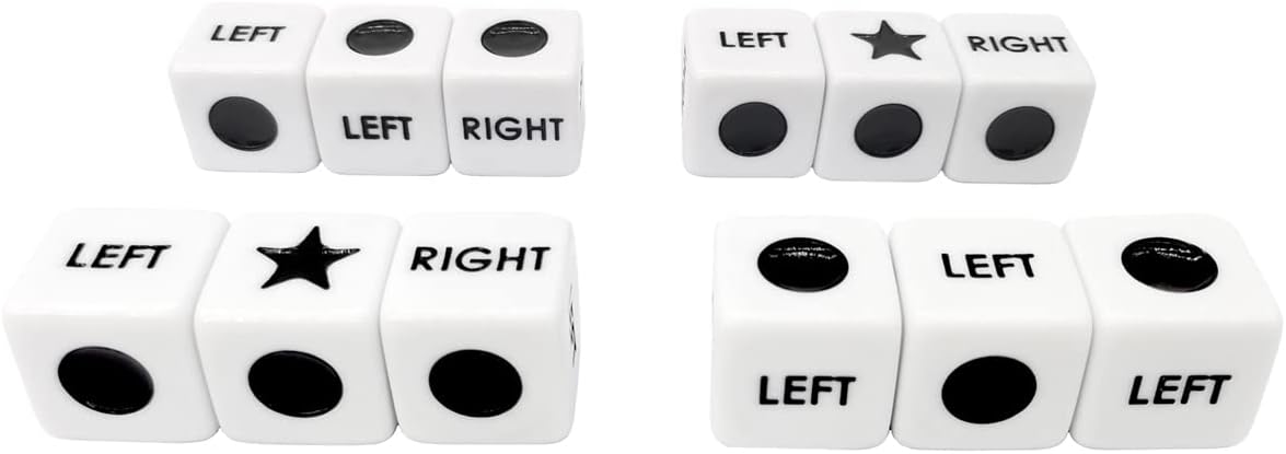 Ahoper Right Left Center Dice Only 12 Dices Prime Dice Game（ six - image 2