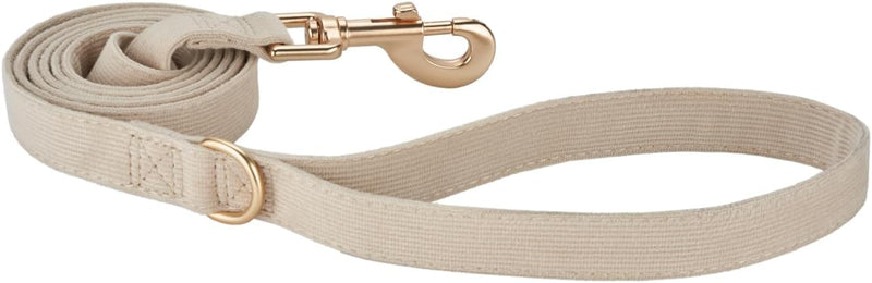 Soft Corduroy Fibric Dog Leash, for Medium Large Dogs. - Corduroy White / Medium