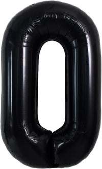 TONIFUL 40 inch black foil letter O balloon - view 6