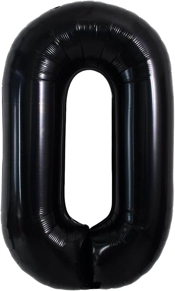 TONIFUL 40 inch black foil letter O balloon - view 6