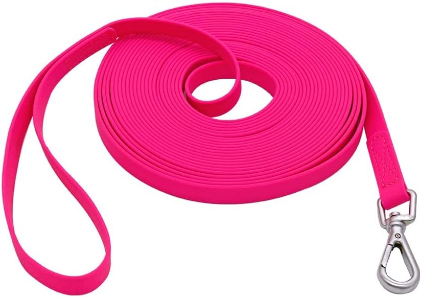 Waterproof Dog Training Leash 50FT 30FT 15FT 10FT 5FT Heavy Duty - 50FT / Pink