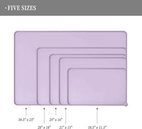 Waterproof Pet Feeding Mat with High Raised Edges, Heavier and Thicker Placemats for Cat Dog Water Bowl with BPA Free, Dogs Cats Food Mats for Messy Drinkers to Prevent Spill and Protect Floors