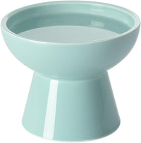 Elevated Cat Food and Water Bowls Set - Single (Water Bowl) / Blue