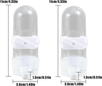 Automatic Bird Feeder and Water Dispenser, Budgie, Lovebirds - White 90ml - image 2