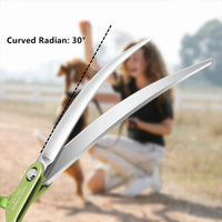 Curved Dog Grooming Scissors, Trimming Face and Paws. - Curved (Super Lightweight) / 6.5" - image 3