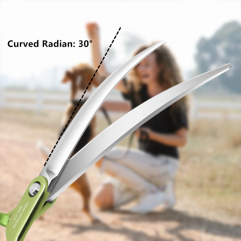 Curved Dog Grooming Scissors, Trimming Face and Paws. - Curved (Super Lightweight) / 6.5" - image 3
