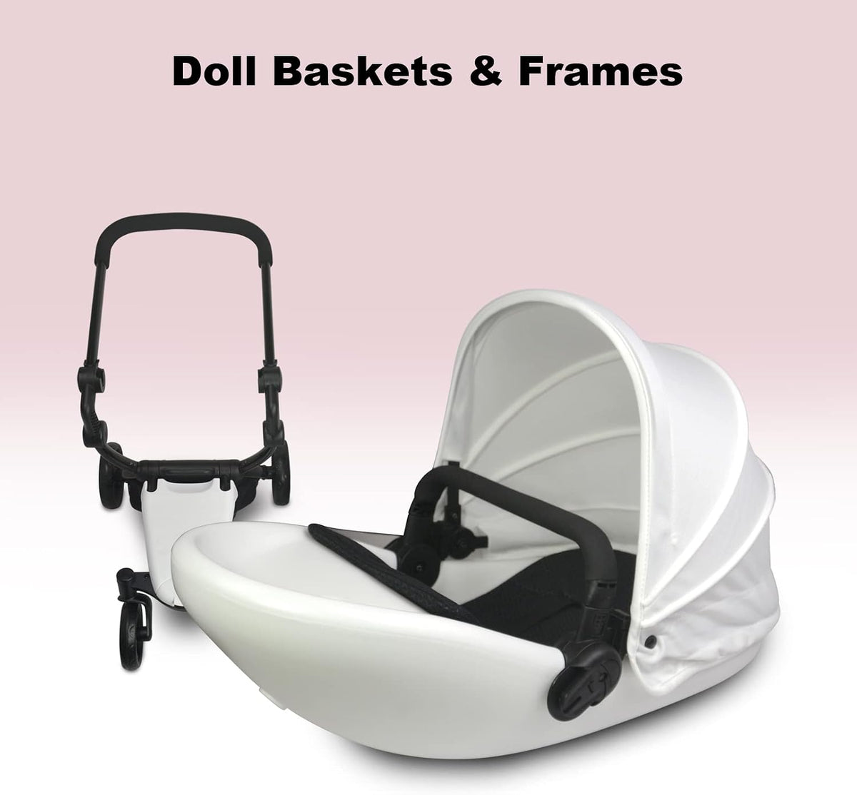 Anivia Stroller Toy Collection Doll Stroller Baby Doll Accessories - DA601T black - image 4