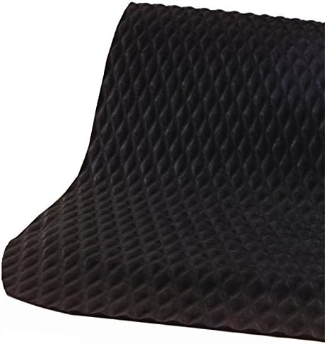 American Floor Mats Hog Heaven 5/8 inch Black & Yellow Border 5' x 8' Nitrile Backed Anti-Fatigue Comfort Mat