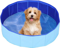 Enenes Foldable Dog Pool 24 x 8 Inch - Blue, 24"x8" - image 4