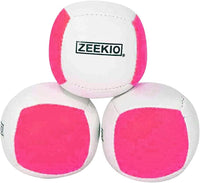 Zeekio Lunar set of 3 UV reactive six-panel juggling balls - view 31
