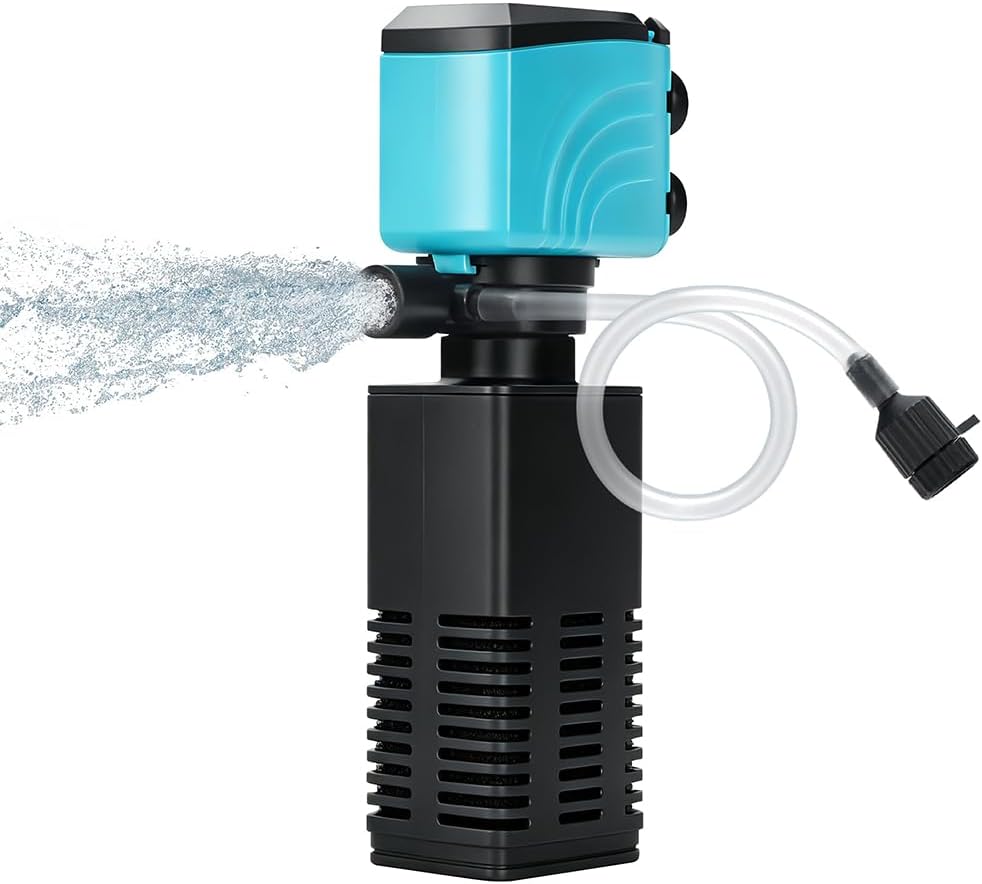 DaToo Aquarium Filter 5-15 Gallon Fish Tank Filter 120GPH Powerful - 15W 210GPH For 15-35 Gallon