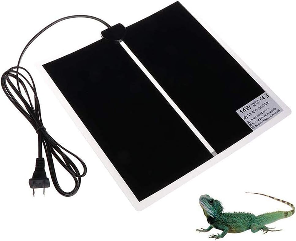 KABASI Reptile Heating Pad with Temperature Control - 14W-11x11 in