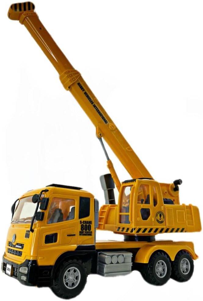 Big Daddy Trucks-Large Sized Friction Powered King Crane which - image 4