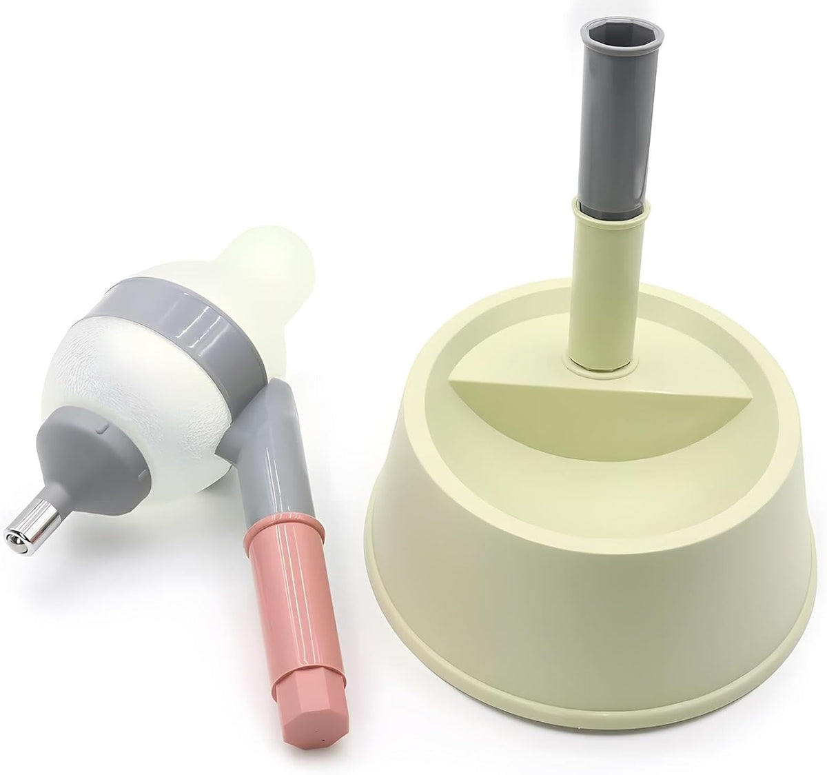 Pet Standing Water Dispenser Cat Dog Standing Bowl with Detachable - Grey-Green / Dispenser - image 3