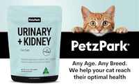 Urinary and Kidney Powder Supplement for Cats - Cranberry, Nettle Seed, D-Mannose for Cat UTI Treatment, Urinary Tract Health, and Kidney Care - Fast UTI Relief & Prevention - 60 Scoops