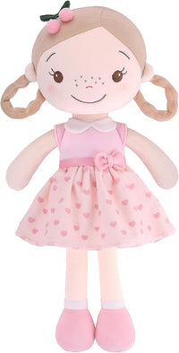 GAGAKU soft baby doll in a floral print rag doll style for toddlers
