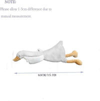 CHELEI2019 white swan stuffed animal, 15.7 inch goose plush with embroidered details - view 12