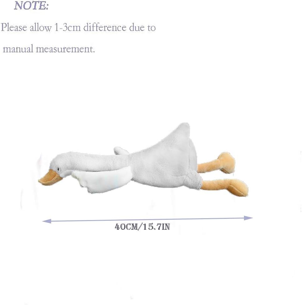 CHELEI2019 white swan stuffed animal, 15.7 inch goose plush with embroidered details - view 12