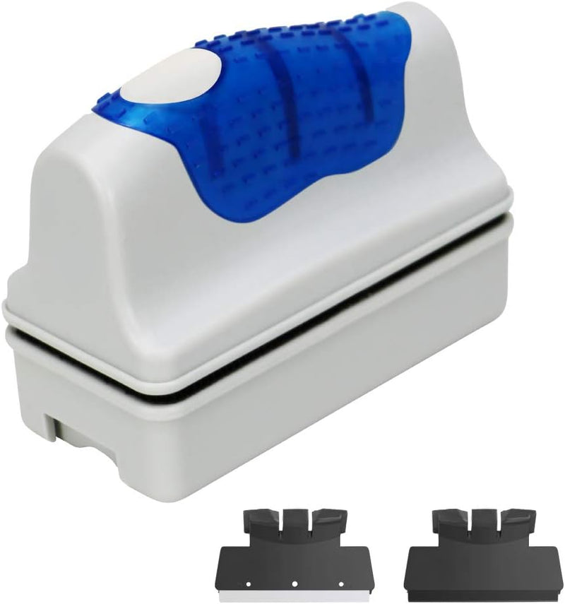 Jasonwell Magnetic Aquarium Fish Tank Glass Algae Glass Cleaner - S / Blue