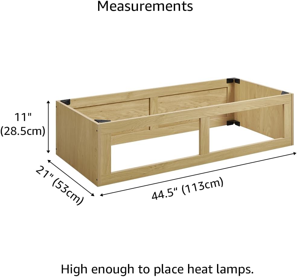 unipaws 110 Gallon Reptile Tank for Lizards - Nature / Stacker for 110 Gallon Tank - image 3