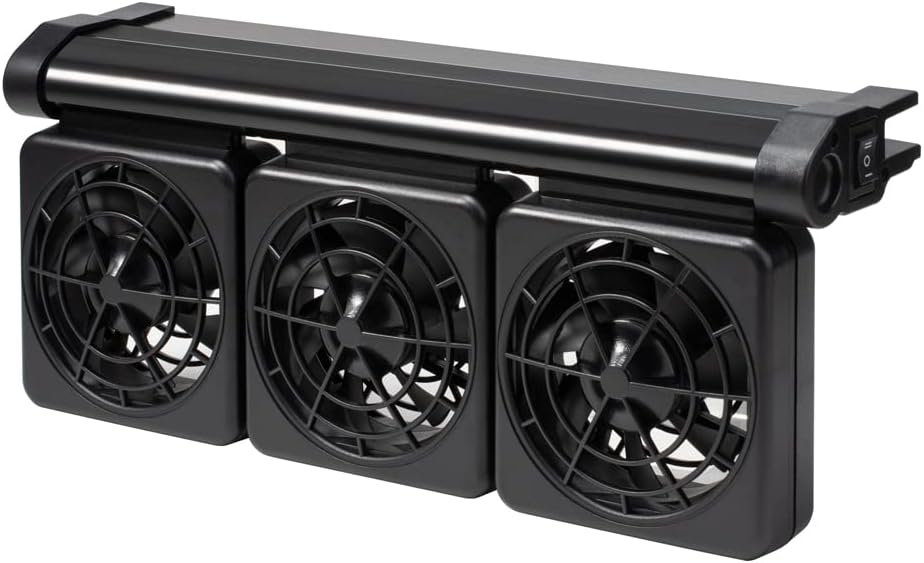 DaToo 3 Fans Aquarium Chiller Fish Tank Fan Aquarium Cooling Fan - 3 Fans