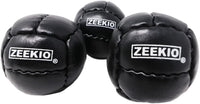 Zeekio Galaxy 12 panel leather juggling balls, pack of 3 in dark blue - view 22