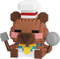 Gold Medal Baking Cute Capybara Baking Bread Series Mini Building Toy Kawaii Animals Set Micro Adorable Pet Buildings Small Bricks Gifts Toys