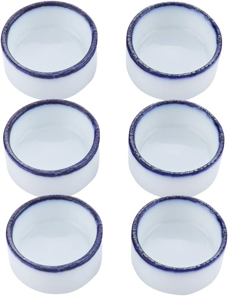 6 Pcs Spider Micro Water Bowl Mini Ceramic Dish for Spider Tarantula