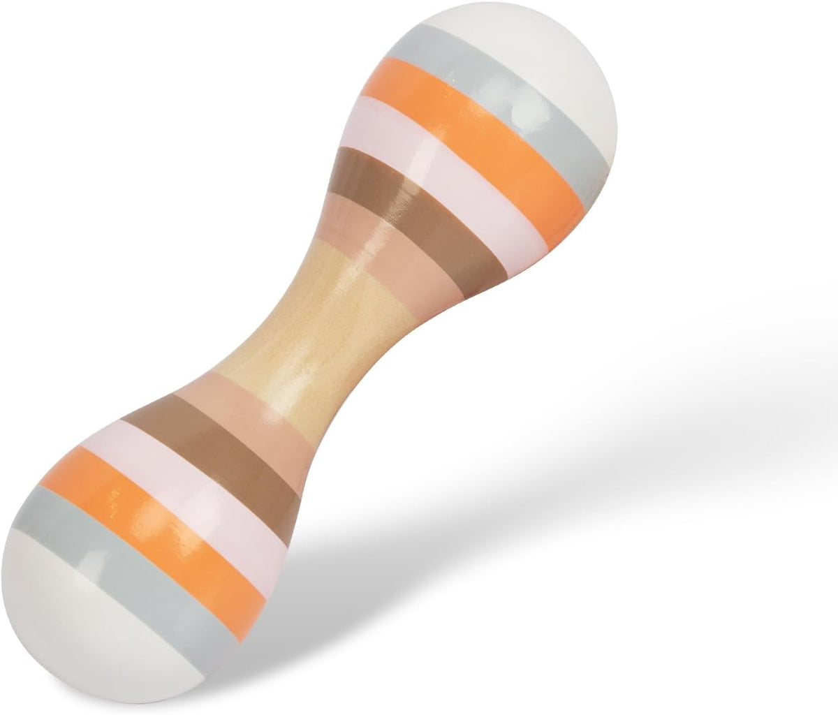 WoodenEdu toddler maracas, hand-painted wooden rumba shakers for kids