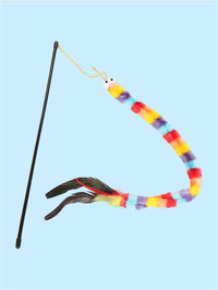 QWINEE Cat Wand Toys, Cat Interactive Toy - One Size / Deep Multicolor - image 3