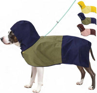 Waterproof Dog Raincoat with Hood - X-Small / Blue-Green