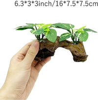 Fish Tank Decorations Aquarium Decor Ornaments Betta Silk Leaf pad - Type-d - image 4