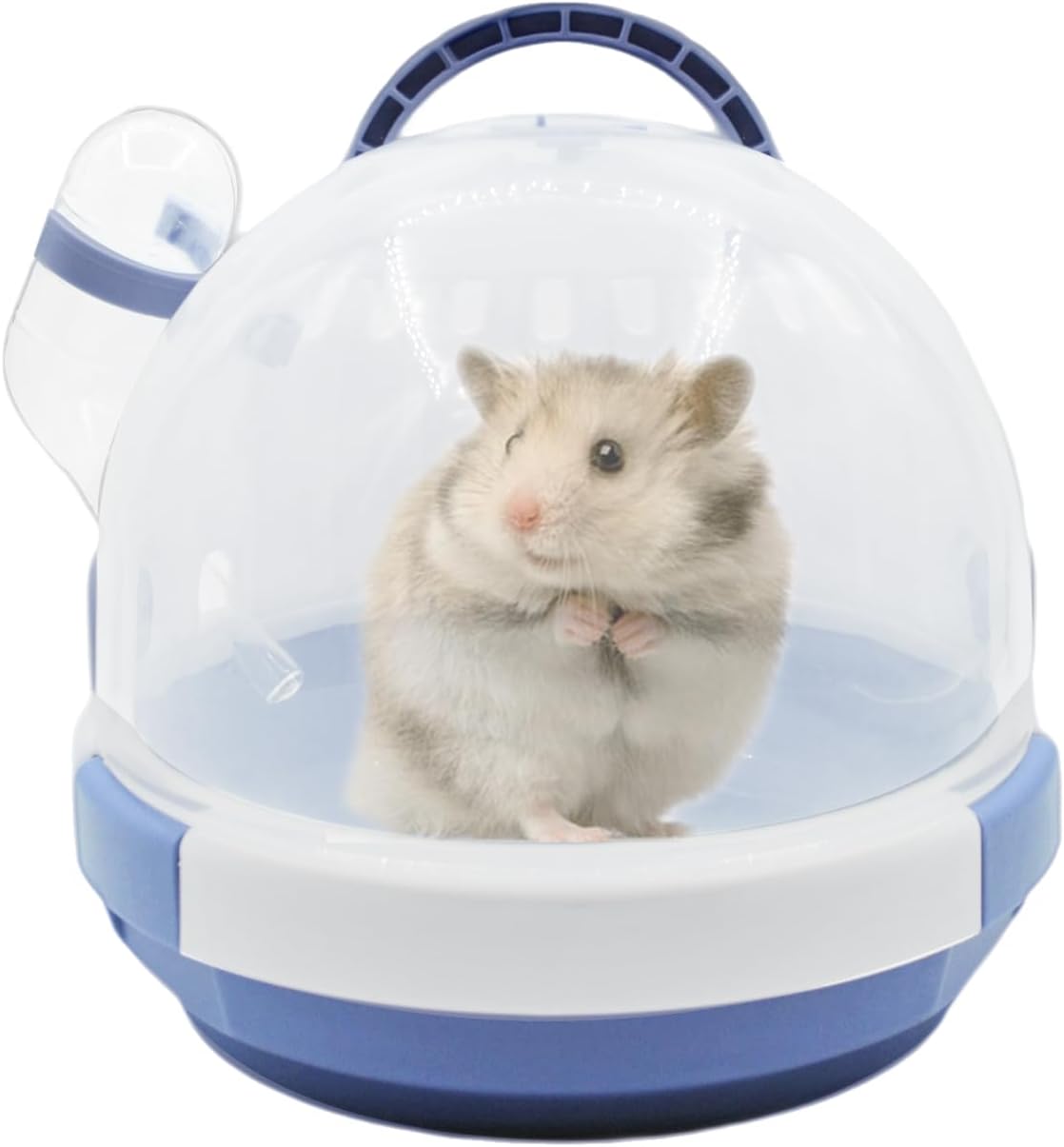 Hamster Carrier Cage Portable Cages Small Animals Carry Travel Case - 【Blue】