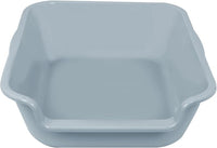 1 Pack of Extra Large Cat Litter Box (ABS Material), Low Entry Senior Litter Pen for Geriatric Kitty Big Cats, Jumbo Pet Safe Litter Boxes Tray for Indoor Pets Potty (Gray, 20" L x 15.5" W)