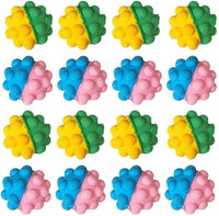 YnFag 16 Pack Foam Soccer Balls Cat Toys for Indoor Cat Balls (Featuring Different 16)