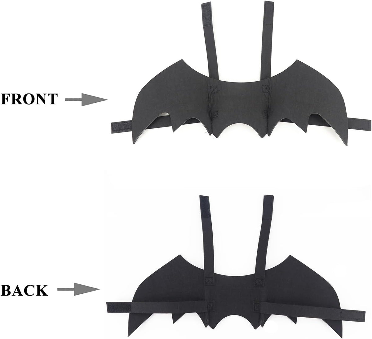 Pet Cat Bat Wings for Halloween Party Decoration - Medium / Pure Black - image 3