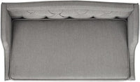 Pemberly Row 35" Tufted Wingback Pet Sofa Bed Medium Uptown Gray