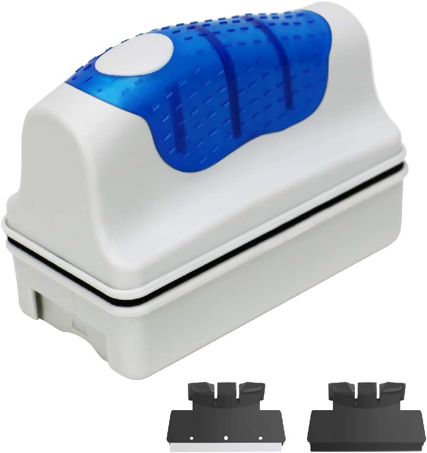 Jasonwell Magnetic Aquarium Fish Tank Glass Algae Glass Cleaner - XL / Blue
