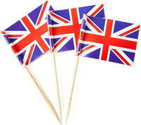 mflagperft 100-pack American flag toothpicks with double-sided paper USA flags on wooden picks - view 6
