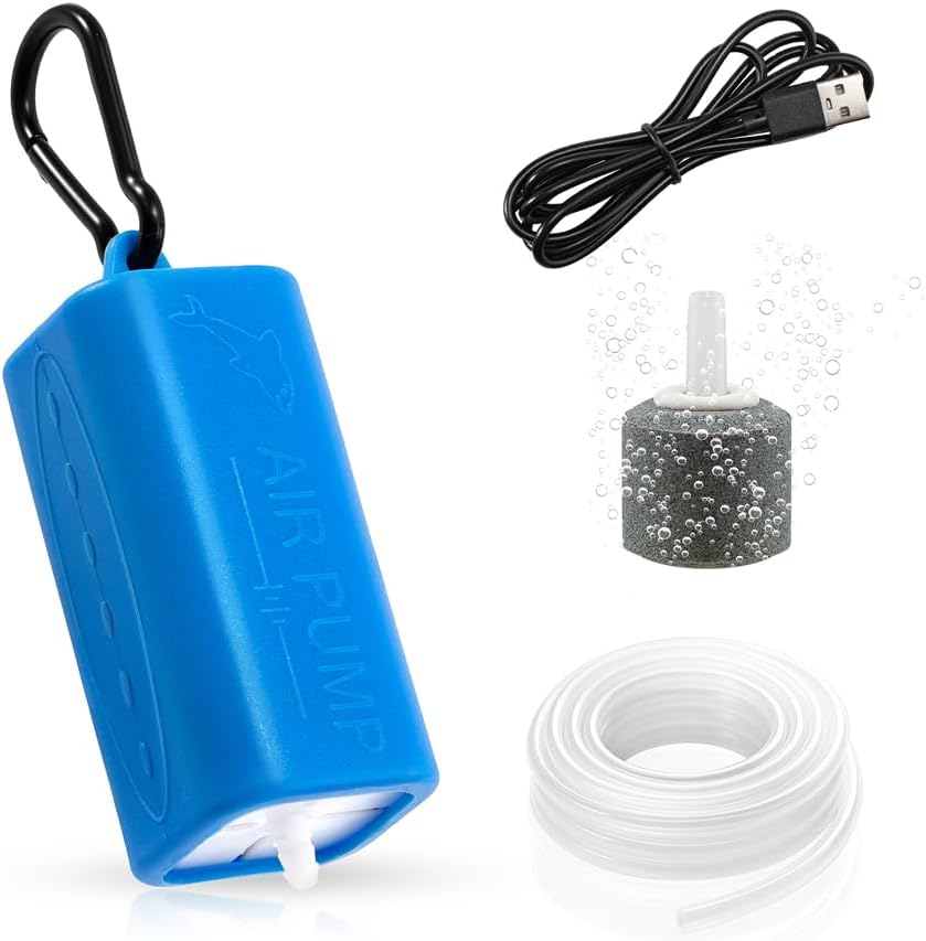 DaToo USB Mini Aquarium Air Pump Ultra Quiet Fish Tank Air Pump - 3W
