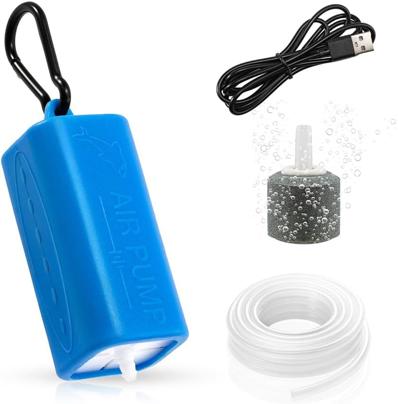 DaToo USB Mini Aquarium Air Pump Ultra Quiet Fish Tank Air Pump - 3W