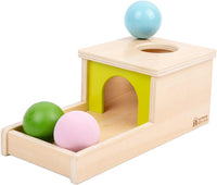 Adena Montessori Object Permanence Box with Tray Three Balls - Typical