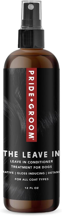 Pride and Groom The Leave In dog conditioner and detangler spray, 12 fl oz